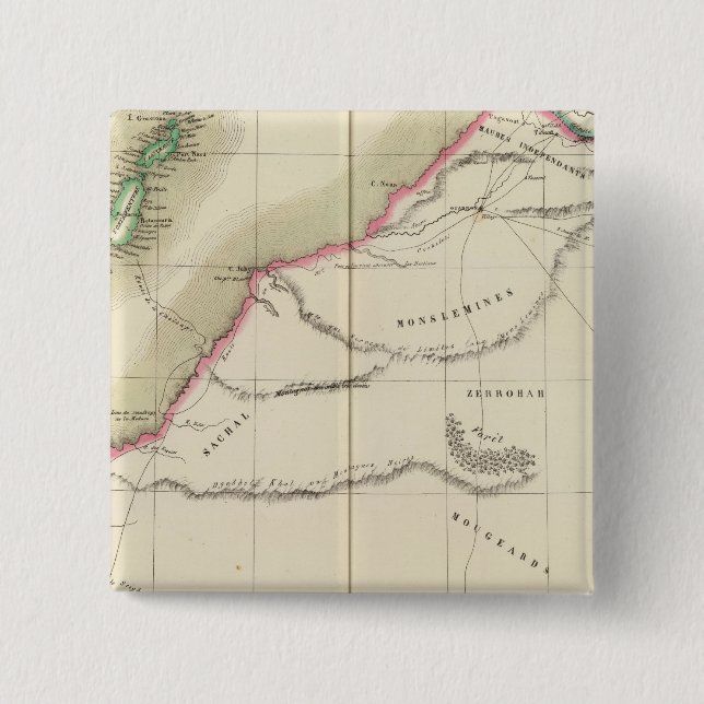 Sahara-Wüste, Afrika 6 Button (Vorderseite)