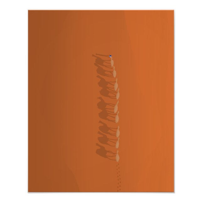 Sahara-Wüste Marokko | Luftbild Fotodruck (Vorne)