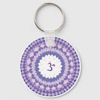 Sahasrara chakra mandala schlüsselanhänger