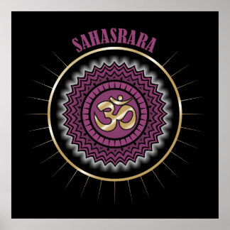Sahasrara Lila Crown Chakra Poster