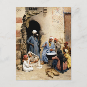 Sahleb-Verkäufer in Kairo-Postkarte Postkarte