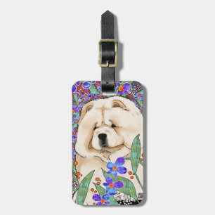 SAHNEbatikchow-chow Gepäckanhänger