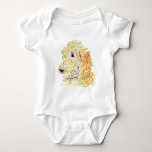 SahneLabradoodle #2 Säugling Onsie/Strampler Baby Strampler (Vorderseite)