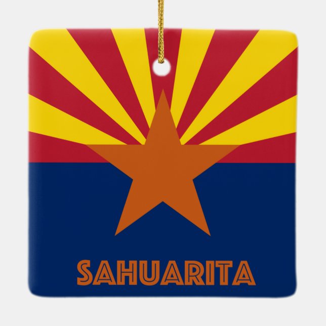 Sahuarita Arizona Keramikornament (Rückseite)