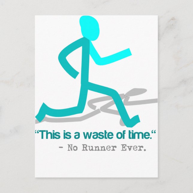 Said No Runner Ever Funny Postkarte (Vorderseite)