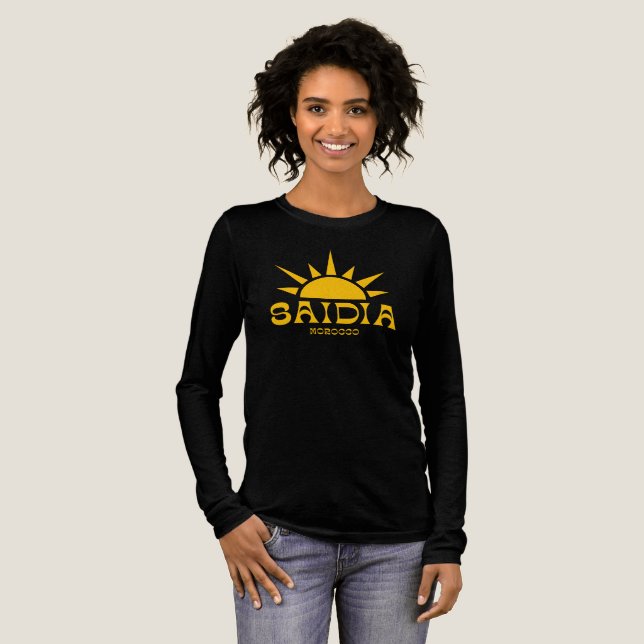 SAIDIA MOROCCO Sun Tri-Blend Shirt (Volle Vorderseite)