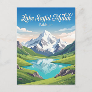 Saiful Muluk-Nationalpark Pakistan Postkarte