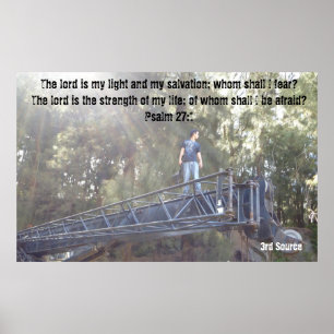 Saiga 12 Psaume 27:1 Poster Inspirationnel