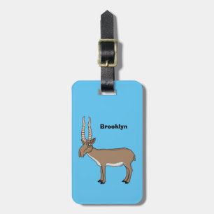 Saiga antelope Cartoon Illustration Gepäckanhänger