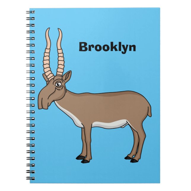 Saiga antelope Cartoon Illustration Notizblock (Vorderseite)