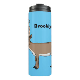 Saiga antelope Cartoon Illustration Thermosbecher