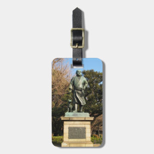 Saigo Takamori (The Last Samurai) & Hunde Statue Gepäckanhänger