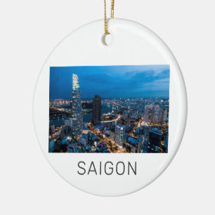 Saigon (Ho Chi Minh City) HCMC Vietnam Holiday Keramik Ornament