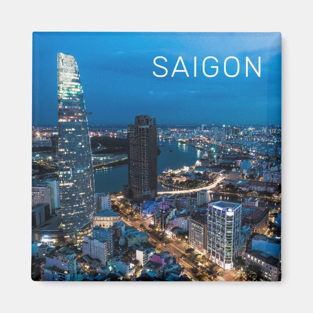 Saigon (Ho Chi Minh City) HCMC Vietnam Holiday Magnet (Vorne)
