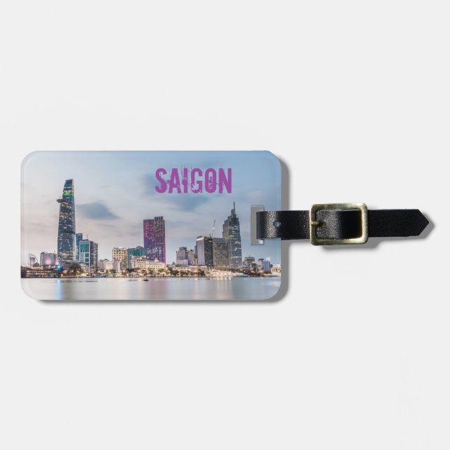 Saigon (Ho Chi Minh City) HCMC Vietnam Souvenir Gepäckanhänger (Vorderseite horizontal)