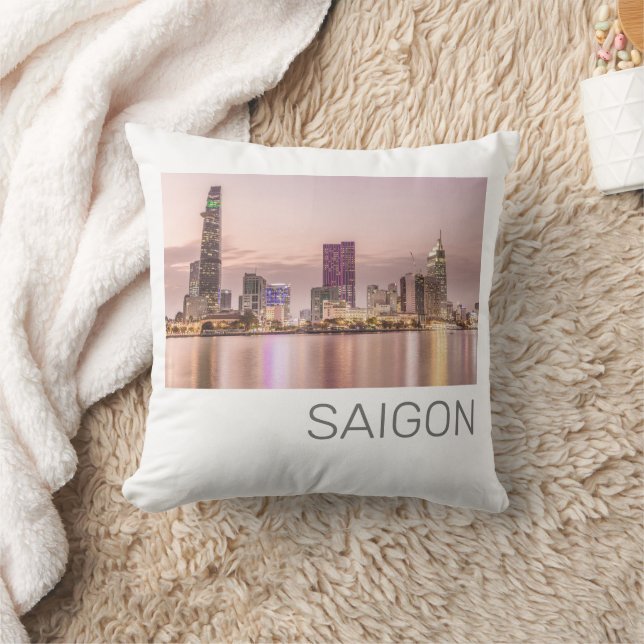 Saigon Ho Chi Minh City HCMC Vietnam Sunset Kissen (Decke)