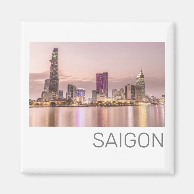 Saigon Ho Chi Minh City HCMC Vietnam Sunset Magnet (Vorne)