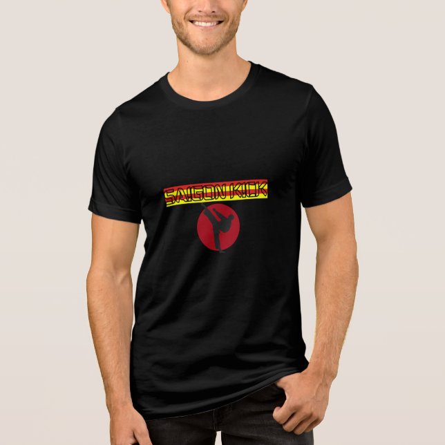 Saigon Kick "Liebe ist unterwegs" 90er Hard Rock T Tri-Blend Shirt (Vorderseite)