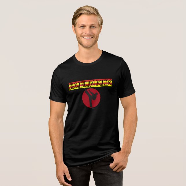 Saigon Kick "Liebe ist unterwegs" 90er-Jahre-Hard  Tri-Blend Shirt (Vorderseite voll)