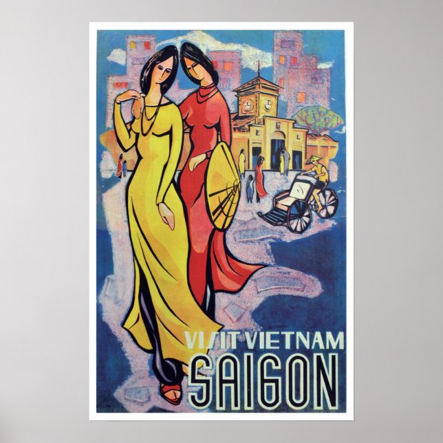 Saïgon, Vietnam - Vintage Art déco (Devant)