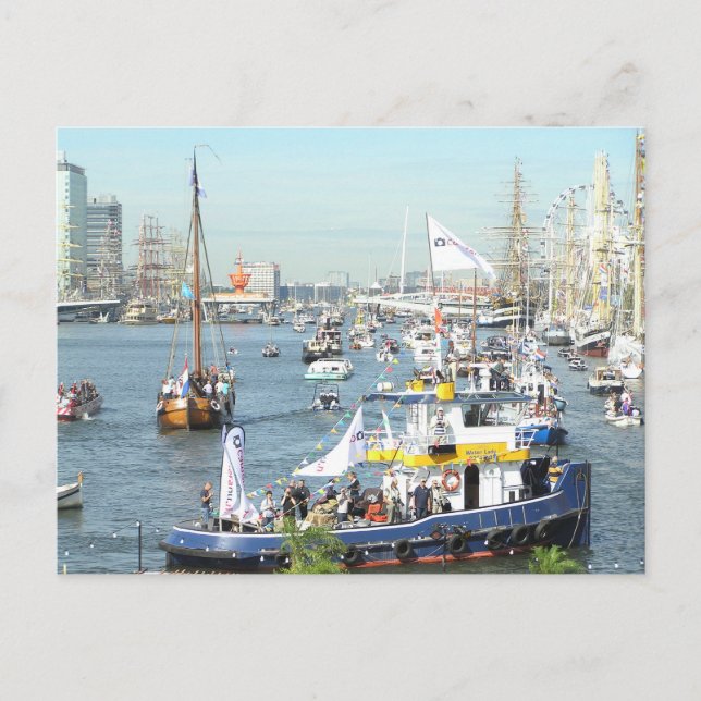 SAIL Amsterdam Boat Parade do-it-yourself Carte po (Devant)