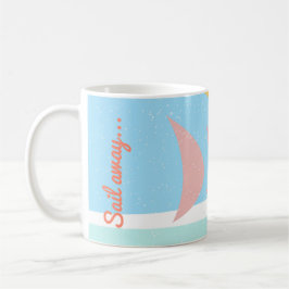 Sail Away Abstrakt Yachting Kaffeetasse