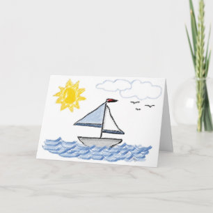 Sail Away Birthday Karte