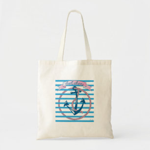 "Sail Away" Wasseranker mit rosa Seil Tragetasche