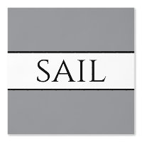SAIL Chic Moderne nautische graue Schwarz-weiße St