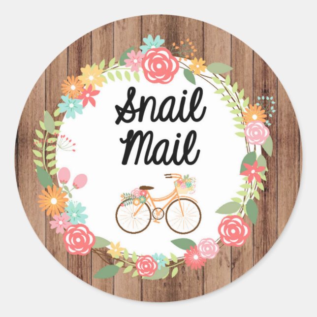 Sail Mail Sticker - Blumenrad!! (Vorderseite)