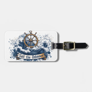 "Sail the Unknown" - Nautisch Inspiriertes Design Gepäckanhänger