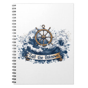 "Sail the Unknown" - Nautisch Inspiriertes Design Notizblock