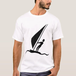 Sailboarding - Schwarzes T-Shirt