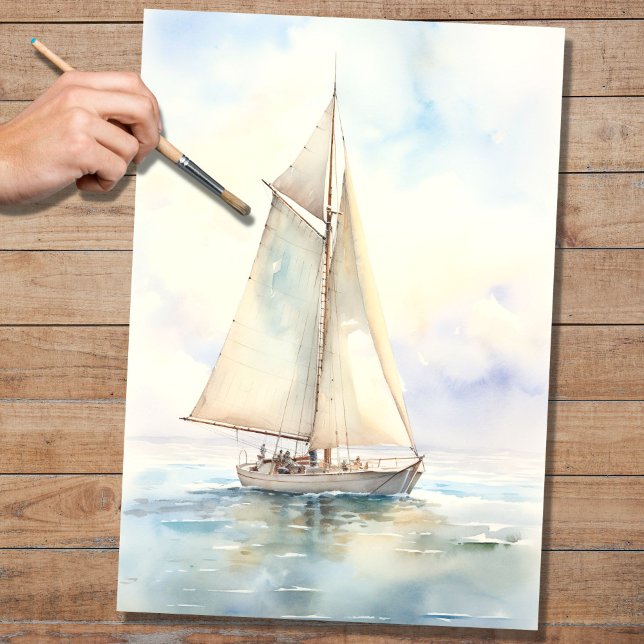 Sailboat 3 Decoupage Seidenpapier (Von Creator hochgeladen)