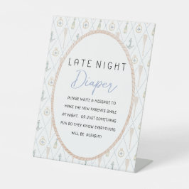 Sailboat Baby Shower Games - Late Night Diaper Sockelschild