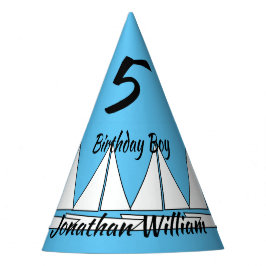 Sailboat Birthday Gast of Honor Partyhütchen