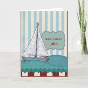 Sailboat Birthday Karte