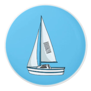 Sailboat cartoon illustration  keramikknauf