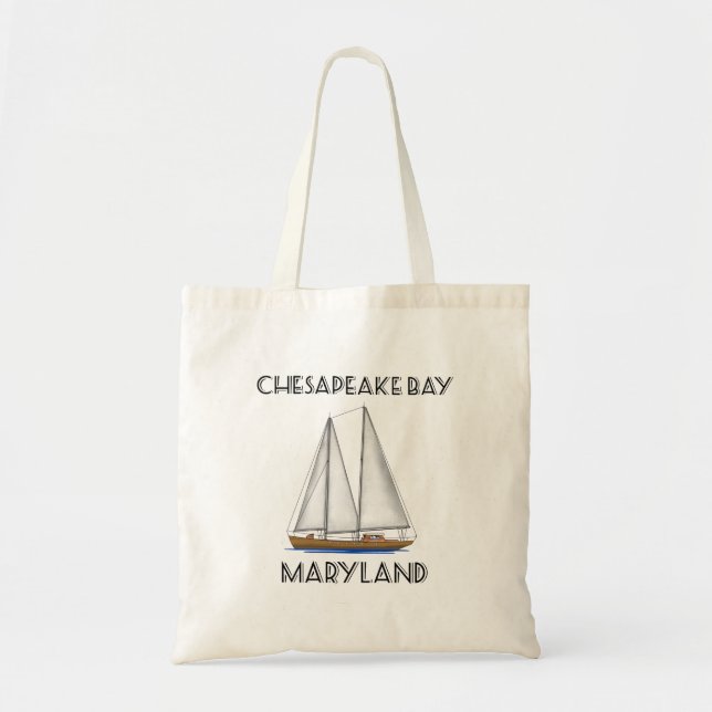 Sailboat Chesapeake Bay Maryland Tragetasche (Vorne)