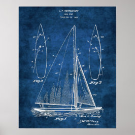 Sailboat-Dekoration Print #1 Segelgeschenk Poster