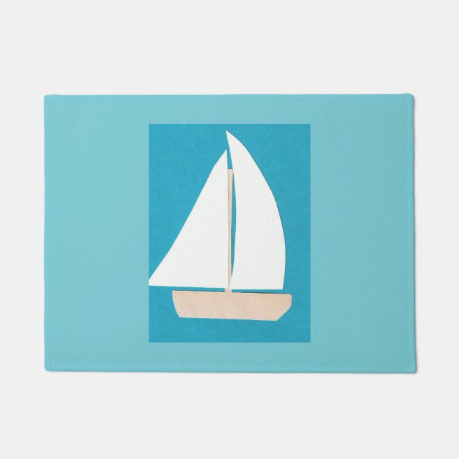 Sailboat Door Mat Fußmatte (Vorderseite)