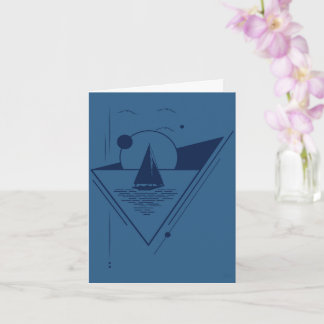 Sailboat greeting card karte