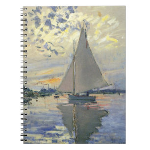 Sailboat in Le Petit-Gennevilliers von Claude Mone Notizblock