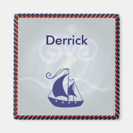 Sailboat mit Seilrahmen nach Maß Magnet