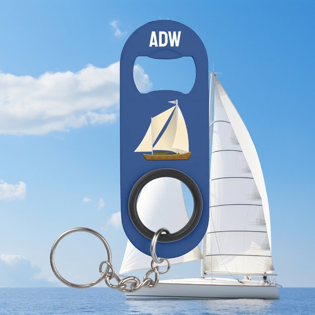 Sailboat Monogram Mini Flaschenöffner (Von Creator hochgeladen)