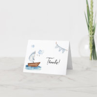 Sailboat Nautical Boy Babydusche oder Geburtstag