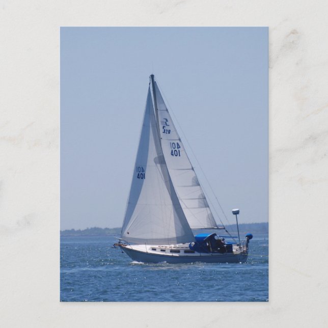 Sailboat Postcard Postkarte (Vorderseite)