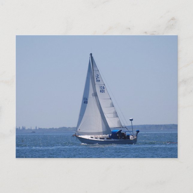 Sailboat Postcard Postkarte (Vorderseite)