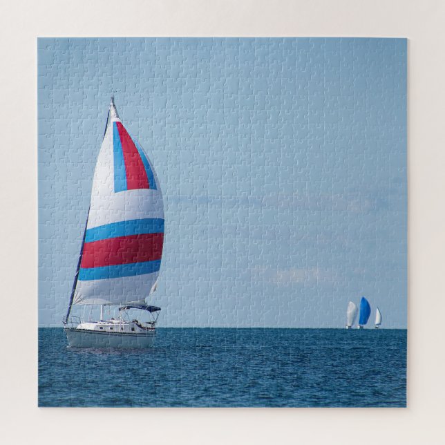 Sailboat Regatta am Lake Michigan (Vertikal)