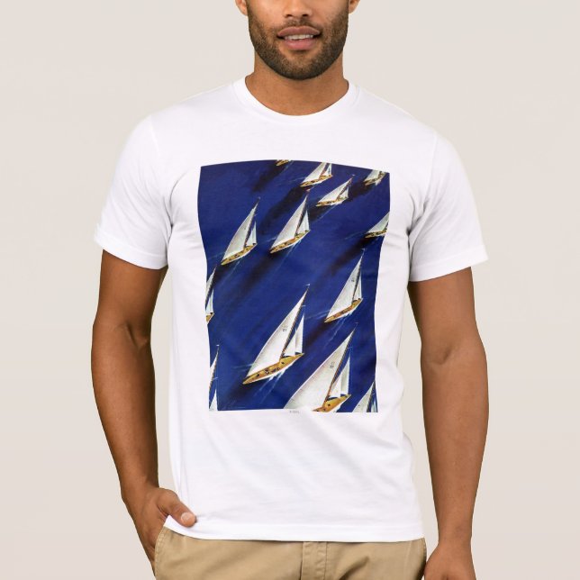 Sailboat Regatta by Ski Weld T-Shirt (Vorderseite)